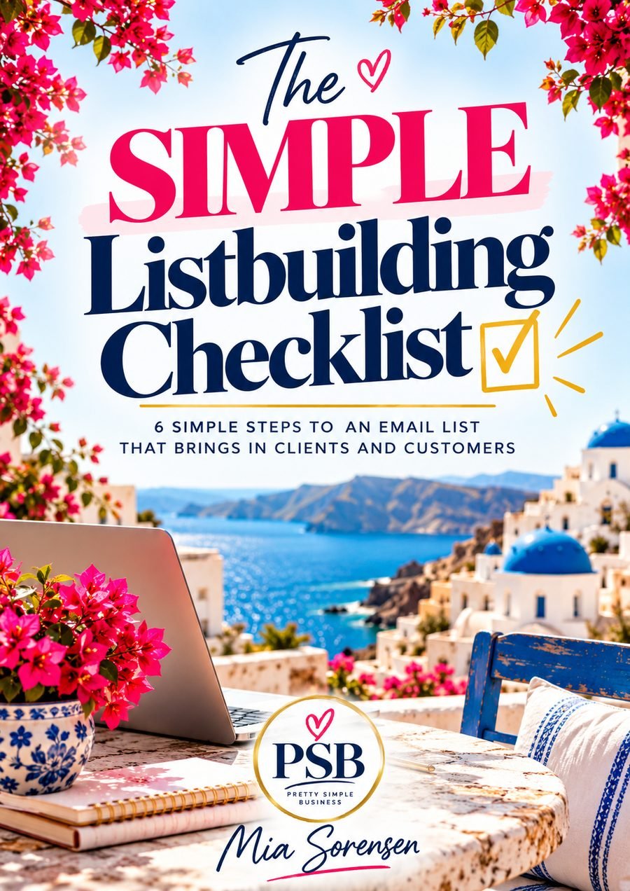 Cover of The Simple Listbuilding Checklist by Mia Sorensen